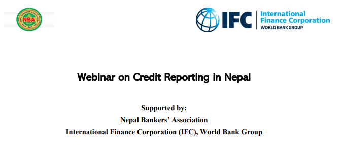 Webinar on Credit Reporting